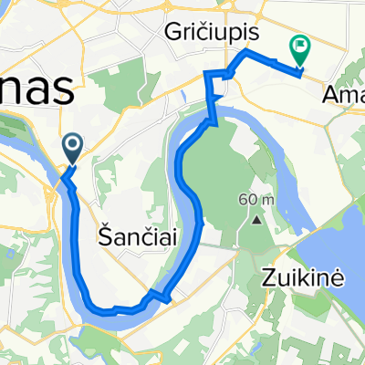 M. K. Čiurlionio gatvė 6, Kaunas to Chemijos gatvė 11A, Kaunas