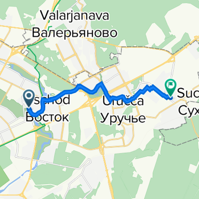 От улица Славинского 17, Минск до улица Героев 120-й дивизии 27, Минск