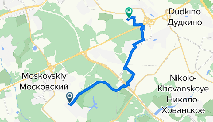 От московская улица дом 3, Москва до без названия № 17/2Д, Москва