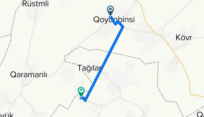 Adsız yol, Qoyun Binəsi to Adsız yol, Seyid Yusifli