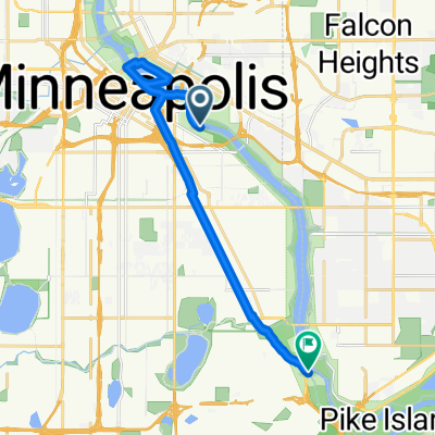 Mpls - W River &amp; 4th to Stone Arch Bridge and back to Minnehaha