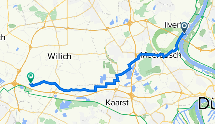 Ilverich, Meerbusch nach Akazienweg 7, Willich