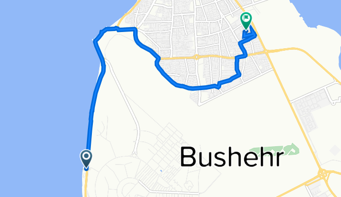 بلوار خلیج فارس, Bushehr to فرهنگ, Shekar