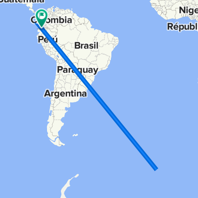 De PFG7+5V5, Quito a E8F 275, Quito