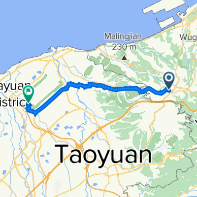 Section 2, Ren'ai Road 239, Linkou District to 3678+8Q, Dayuan District