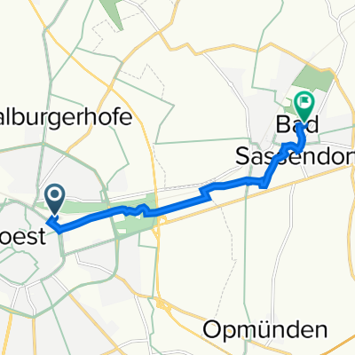 Altes Stellwerk 9, Soest nach Salzstraße 20, Bad Sassendorf