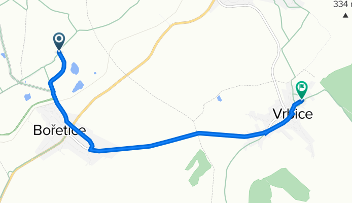 Bořetice to Vrbice