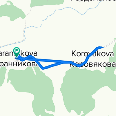 От Неизвестная дорога, Баранникова до Неизвестная дорога, Баранникова