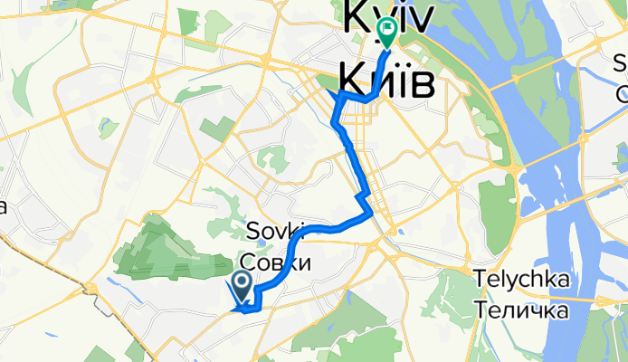 Михаила Максимовича улица, 26Б, Киев до Крещатик улица, Киев