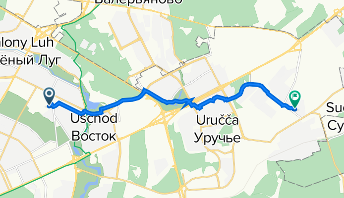 От улица Славинского 4, Минск до улица Героев 120-й дивизии 27, Минск