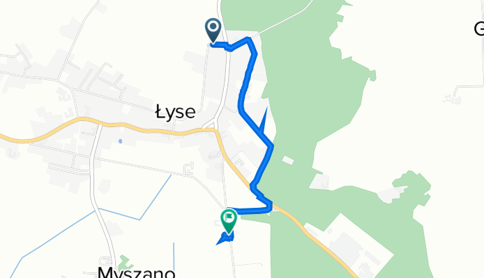 Łąkowa, Łyse do Topolowa 16, Łyse