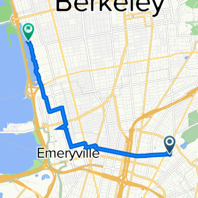 4260 Terrace St, Oakland to Aquatic Park Trail, Berkeley