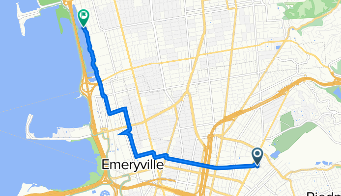 4260 Terrace St, Oakland to Aquatic Park Trail, Berkeley
