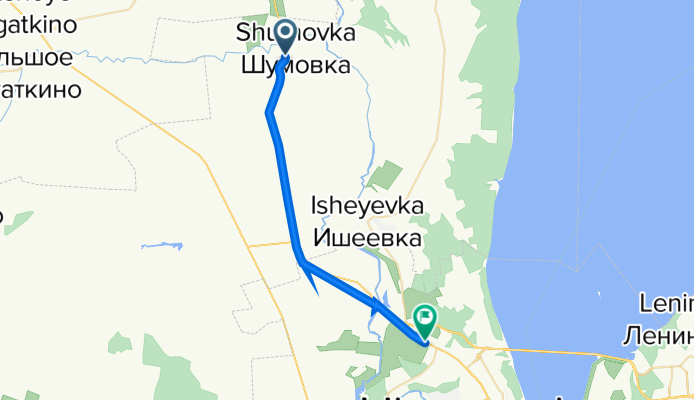 От Р241, Шумовка до с/т "Малинка", Ульяновск