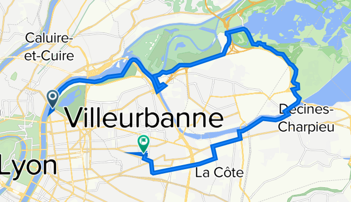 Quai Charles de Gaulle, Lyon à 33 Cours du Docteur Jean Damidot, Villeurbanne