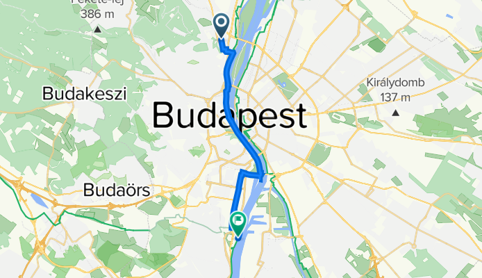 San Marco utca 51., Budapest to Árasztó út, Budapest