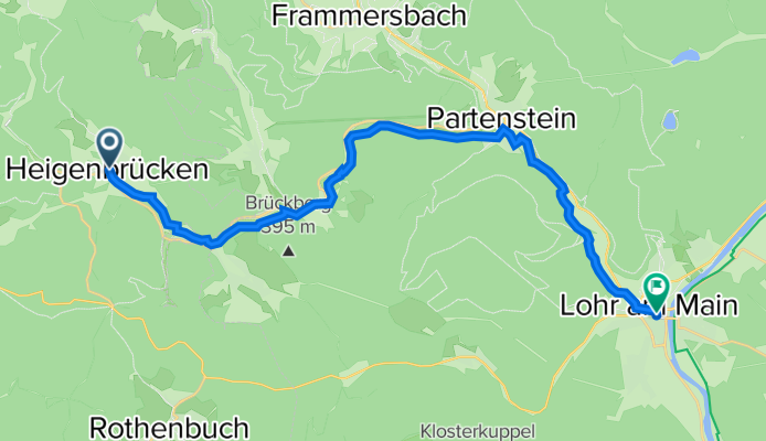 Dorfstraße, Heigenbrücken nach Turmstraße 17, Lohr am Main