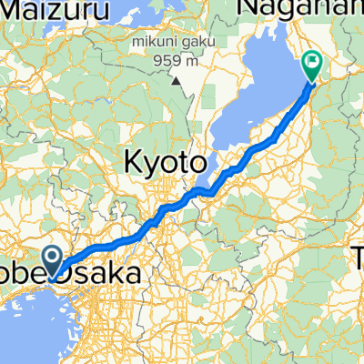 １, 西宮市 to １丁目, 米原市