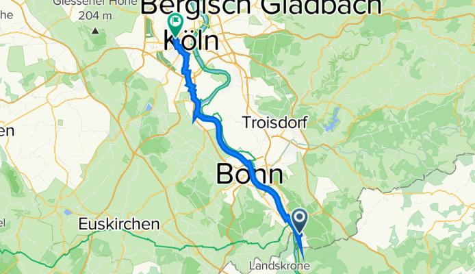 Alexander-von-Humboldt-Straße 20, Bad Honnef to Barthelstraße 44, Köln