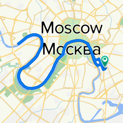 улица Симоновский Вал, 7 к2, Москва до улица Симоновский Вал, 7 к1, Москва