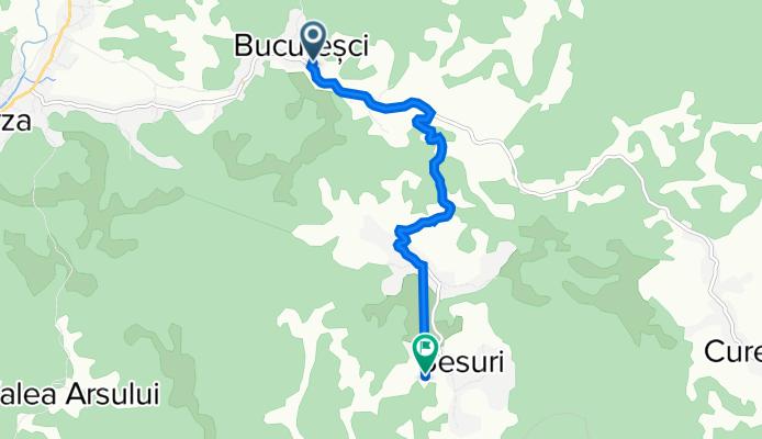 DJ741 124, Bucureșci to DC18, Șesuri