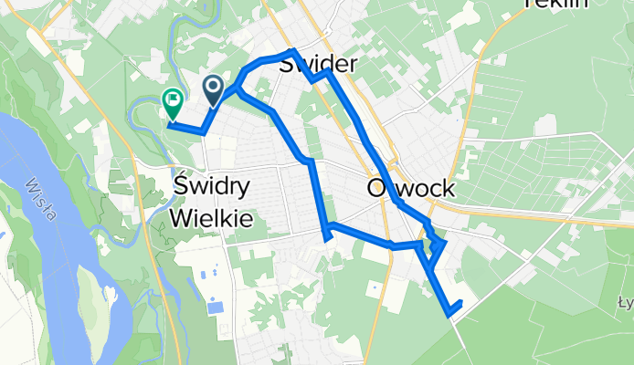 Słoneczna 19–29, Otwock do Bolesława Chrobrego 28, Otwock