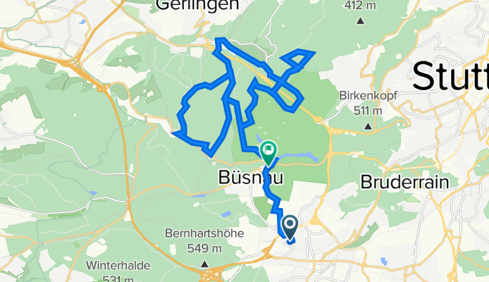 Zum Lauchwald 15, Stuttgart nach Magstadter Straße, Stuttgart