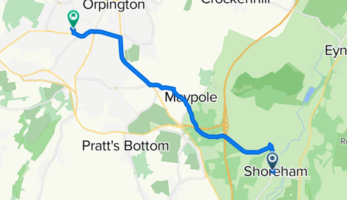 Rose Cottage, 15 High St, Sevenoaks to 4 Crofton Road, Orpington