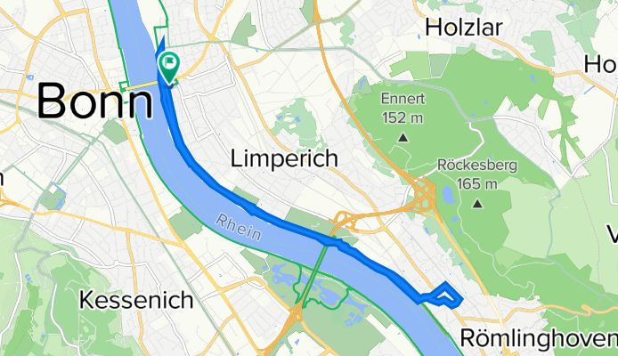 Friedrich-Breuer-Straße 11, Bonn nach Friedrich-Breuer-Straße 11, Bonn