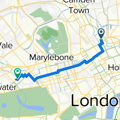Camden, London to 179 Praed St, London