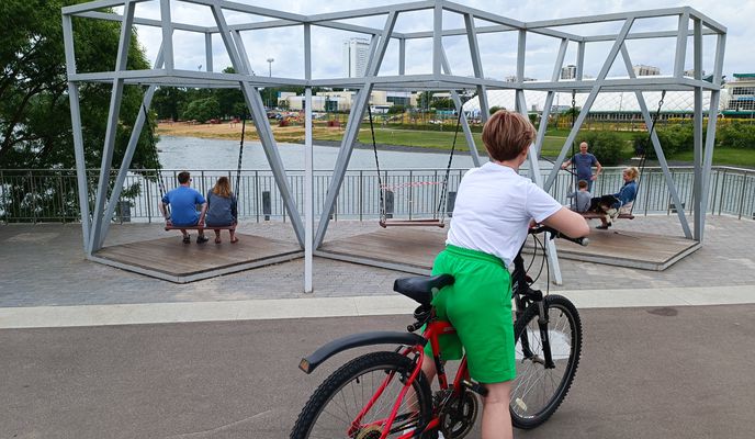 Foto 2 de la ruta de Bikemap "От Жилинская улица 4 до улица Мелодия Леса Жк 1, Голубое"