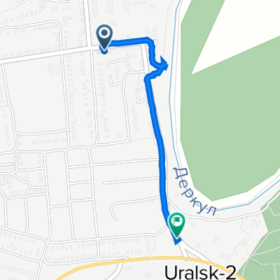 От улица Даля 80, Деркул до улица Кольцевая 1/2, Деркул