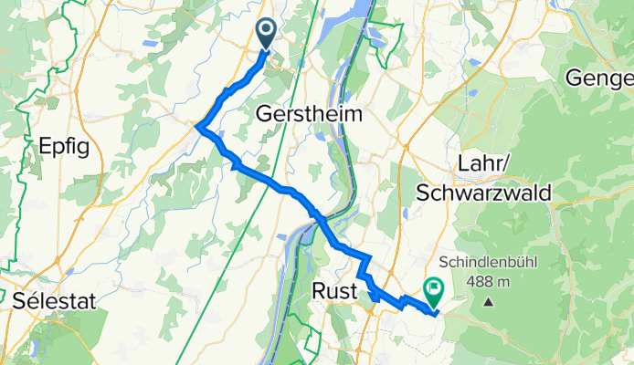 De Rue Brûlée 18, Erstein à Weidenweg 21, Ettenheim