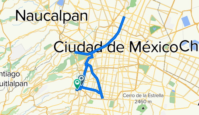 Avenida Patriotismo 758, Ciudad de México a Boulevard Adolfo López Mateos 11, Ciudad de México