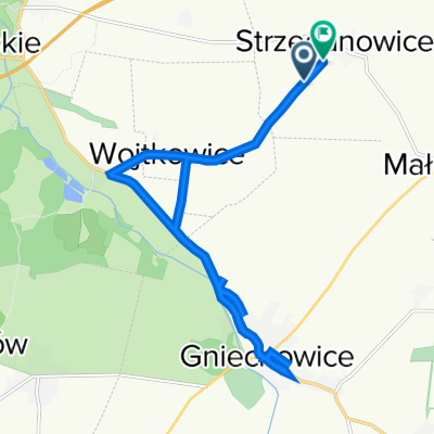 Strzeganowice, Kąty Wrocławskie do Strzeganowice, Kąty Wrocławskie