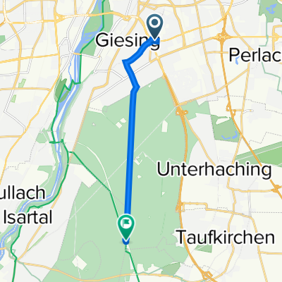 Chiemgaustraße 4, München nach Linienstraße 136, Oberhaching