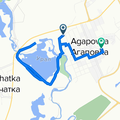 Агаповка до Первомайская улица, 42А, Агаповка