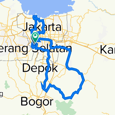 Jalan Metro Pondok Indah 161, Kecamatan Kebayoran Lama to Jalan H. Nawi Raya, Kecamatan Kebayoran Baru