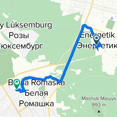 Подстанционная улица, 22Б, Пятигорск до Железнодорожная улица, 123 к2, Пятигорск