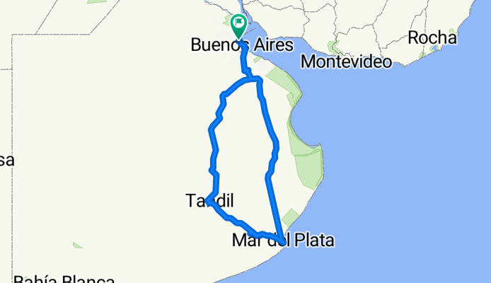 1000km de la Pcia de Buenos Aires en bici