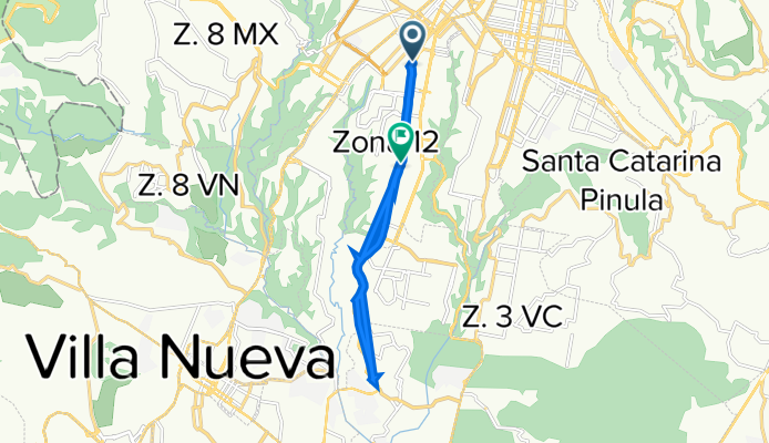 De Avenida Petapa 2154, Ciudad de Guatemala a Avenida Petapa 42-35, Ciudad de Guatemala