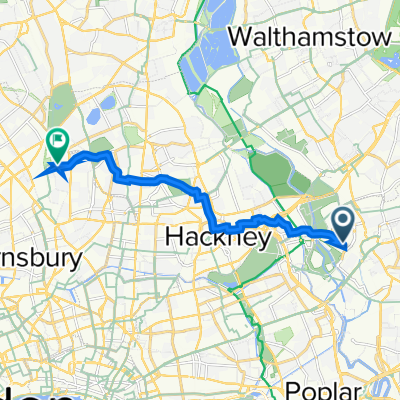 8 Westfield Ave, London to 29 Eaststand Apartments, Highbury Stadium Sq, London