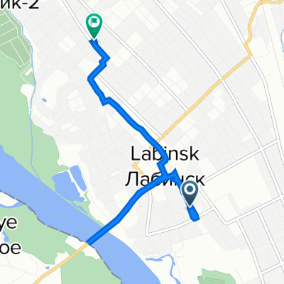 Красная улица, Лабинск до улица Турчанинова, 203, Лабинск