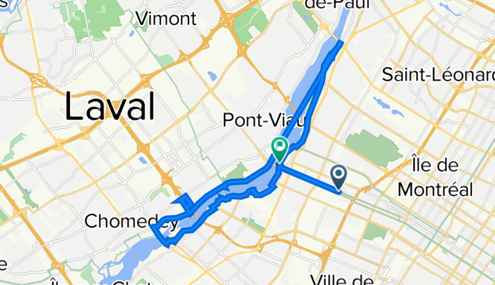 Restful route around prairies