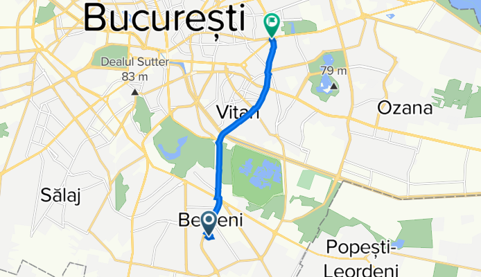 Aleea Terasei 7, București to Piata Hurmuzachi, București