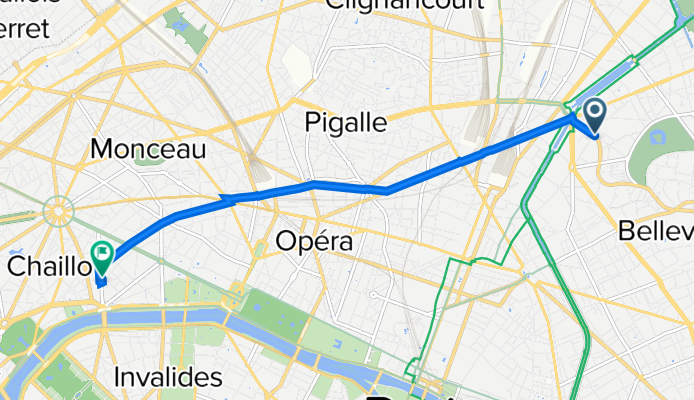 126 Avenue Simón Bolívar, Paris à 20–22 Avenue George V, Paris