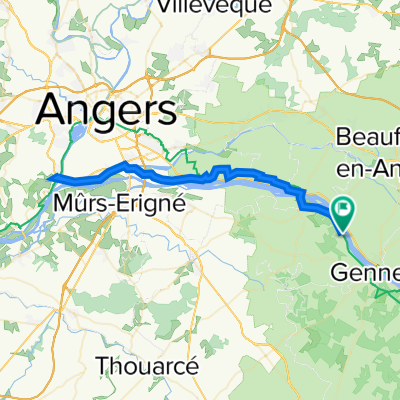 Thoureil - Bouchemain - Loire 65KM