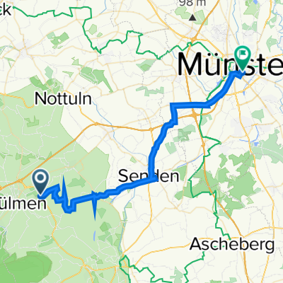 Lüdinghauser Straße, Dülmen nach Bremer Platz 70, Münster