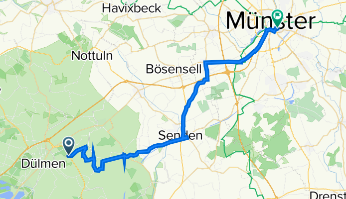 Lüdinghauser Straße, Dülmen nach Bremer Platz 70, Münster