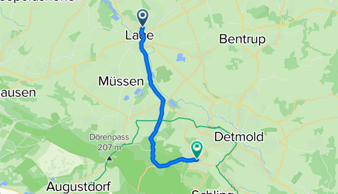 Hagensche Straße 1, Lage nach L938 97, Detmold